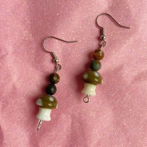 Mushroom earrings 🍄🪬✨